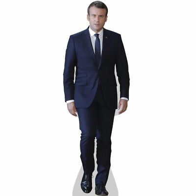 Blue Suit Grandeur Nature Celebrity Cutouts Emmanuel Macron 