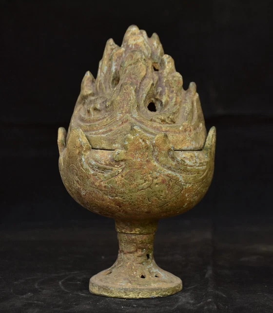 7.2 " Ancient Chinese Bronze Ware Dynasty Palace Incense burner Boshan Censer