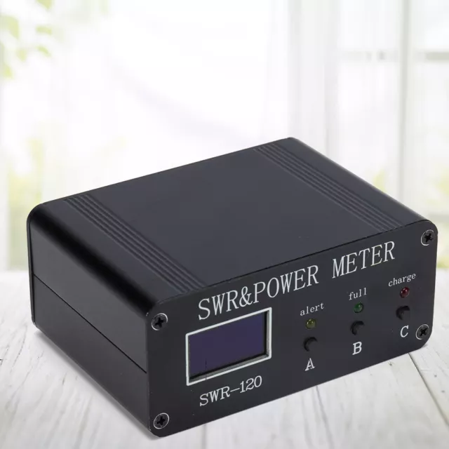 fr 1.8MHz-50MHz SWR Watt Meter FM AM CW SSB 0.5W-120W Aluminum Alloy with Indica