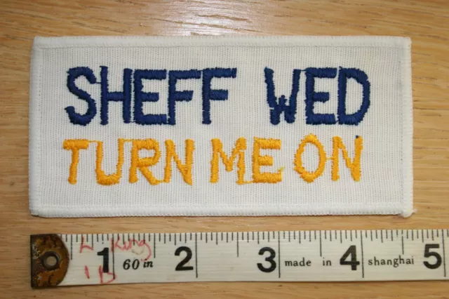 Sheffield Wednesday Football Club Vintage Patch Badge Rare 1970s