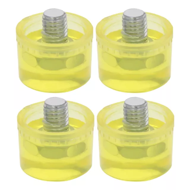 4pcs Striking Head Rubber Tips Plastic Tip Rubber Mallet Tip