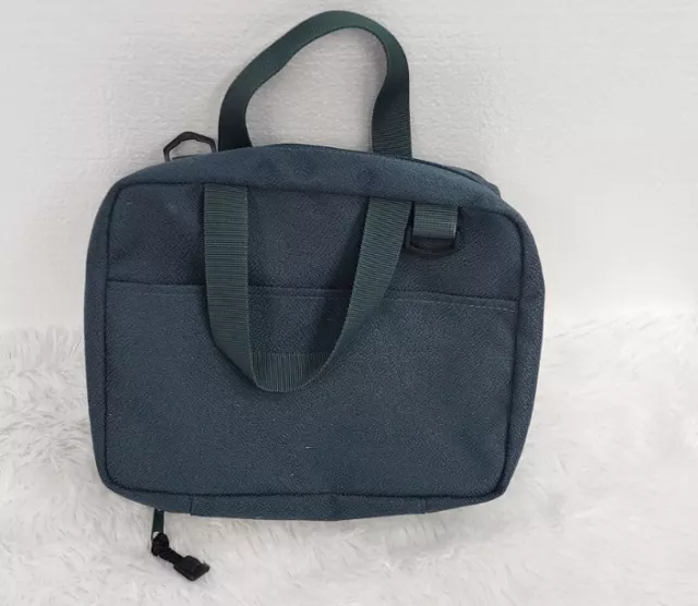 Green Fabric LDS Scripture Bible Case Mormon Quad Tote Carrying Case 2 zip