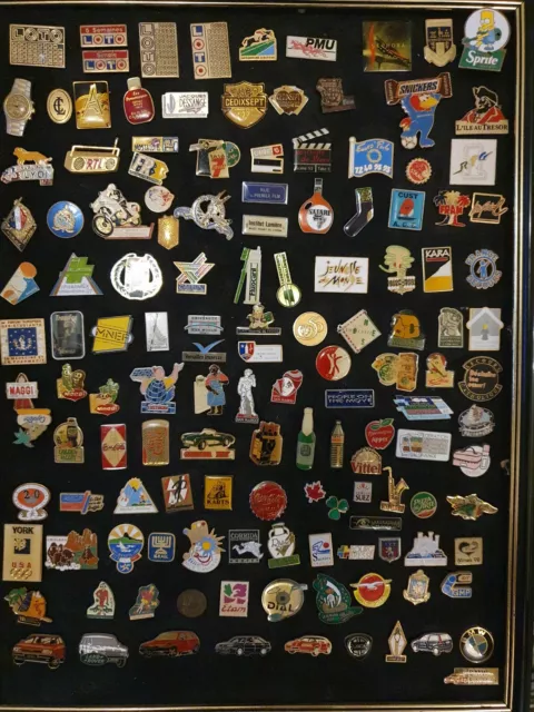 Rare Lot de 130 Pin’s anciens , vintages ou recherchés pour collectionneur
