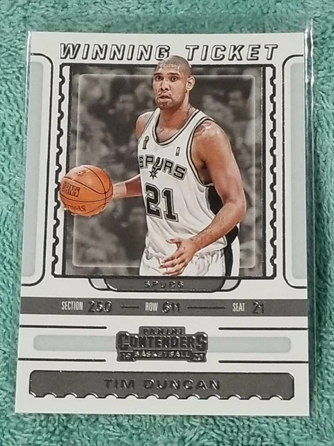 2019-20 Panini Contenders Winning Ticket #23 - Tim Duncan - San Antonio Spurs