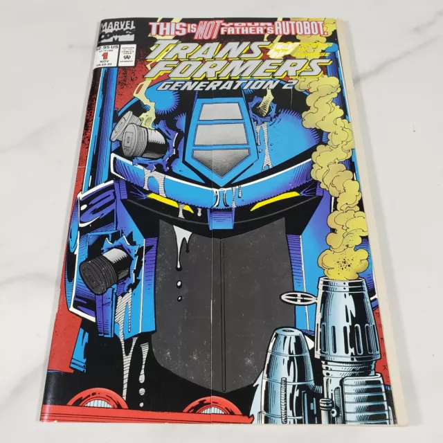 TRANSFORMERS GENERATION 2 #1 1993 GATEFOLD FOLD-OUT FOIL COVER Derek Yaniger