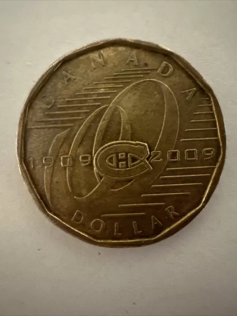 Canada $1 2009 Montreal Canadiens Loonie