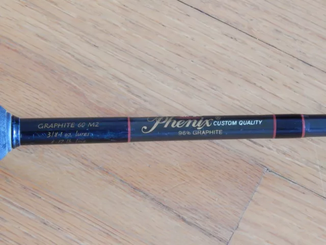 Phenix 60 M2 Custom Quantity Graphite Casting Fishing Rod 8-17Lb Made in USA