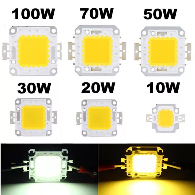 LED Chip SMD Flood Power Perles Lumière pour ampoule 1-5pcs 10W20W30W50W70W100W