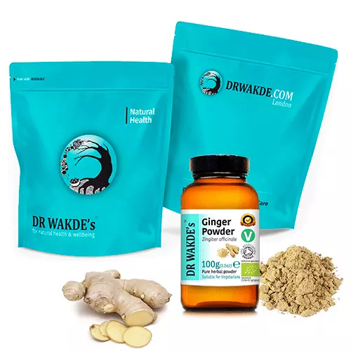 DR WAKDE'S Organic Ginger Powder | Pure, Raw & Dried Powder | Ayurvedic Herb ...