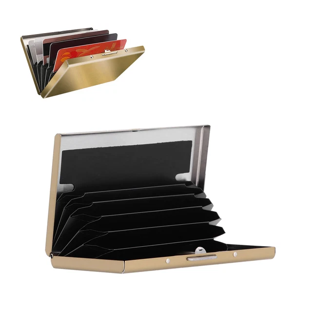 Porta Carta Di Credito Unisex In Pelle Martellata Bordò Righe Multicolor | Gallo - Foto 4