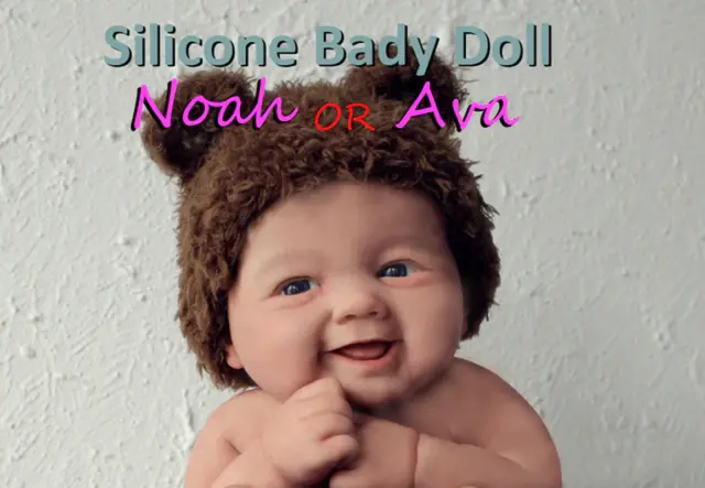 Micro Premi Silicone Smile Baby Doll, Noah, Lifelike Mini Reborn Doll, Surprise