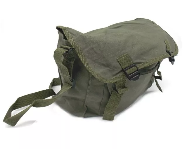 BORSA CANVAS DELFIERO verde caccia tracolla militare EUR 19 39