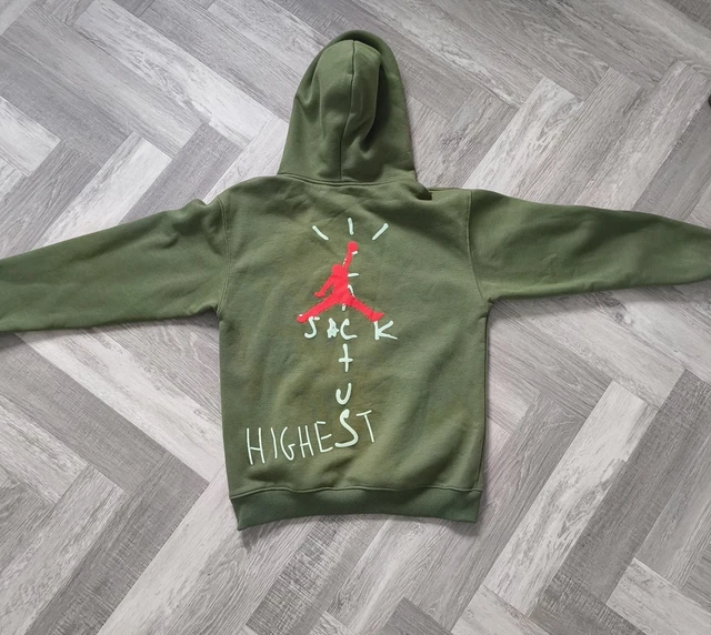 Astroworld Hoodie Felpe Travis Scott Travis Scott Cactus Jack X Jordan Nike  Hoodie Green Highest In