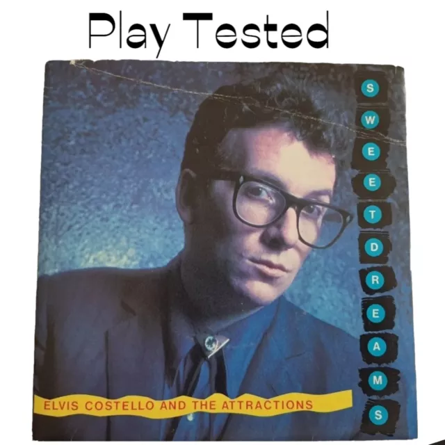 Elvis Costello & Attractions - Sweet Dreams:     7" Single,  P/S,  Xx 19,  1981