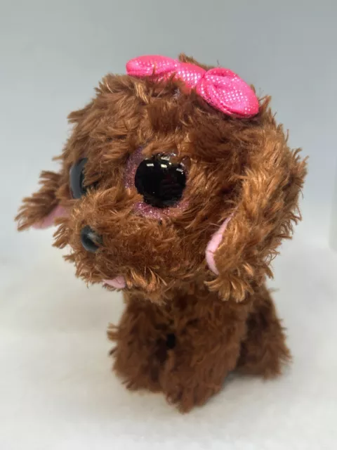 TY Beanie Boo Maddie Dog Brown 6" Plush Soft Toy Teddy Bear Stuffed Animal #LH