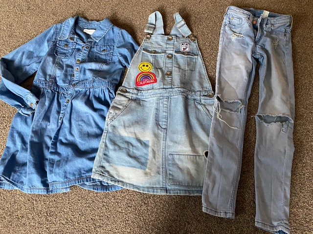 Girls denim bundle Age 9-10 Years Next/H&M