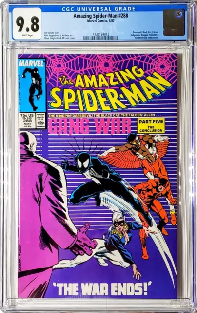 Amazing Spider-Man #288, Cgc 9.8 White Pages, 1987 Marvel Comics