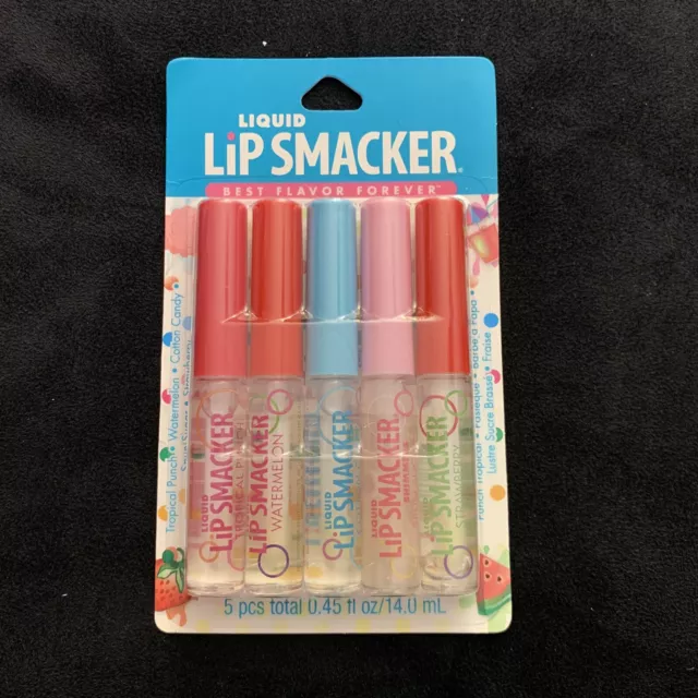 Lip Smacker Liquid Gloss Friendship Pack, 5 Count Brand New Sealed Lip Gloss