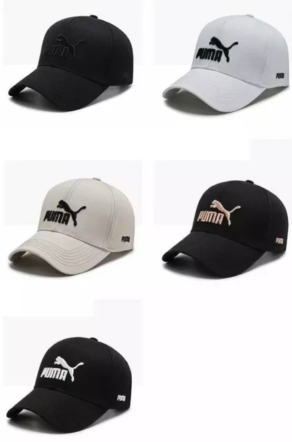 NEWEST Puma Mens Baseball Caps Cotton Embroidered Logo Cap Hat Adjustable Size