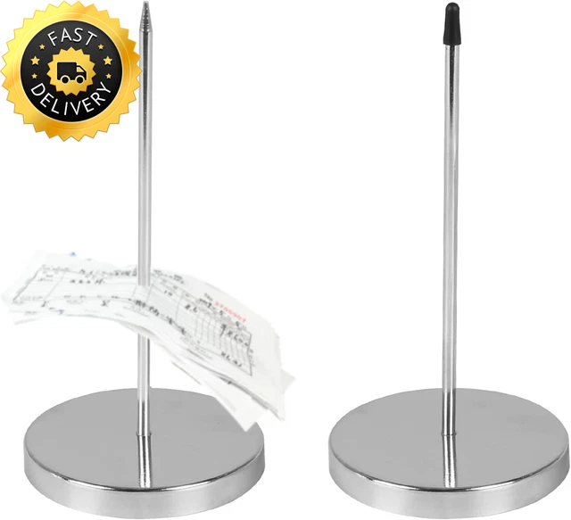 2 Porta Scontrini A Spillo Con Base Rotonda | Per Ristorante, Ufficio E Bar - Foto 14