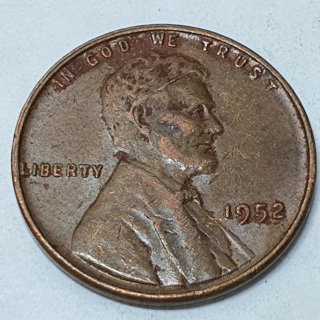 USA Lincoln Wheat Penny 1952 United States of America Coin 02547