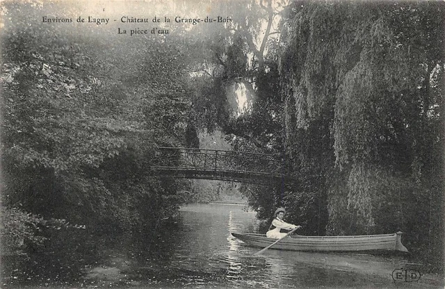 Environs de lagny - Château de la grange du bois - la pièce d'eau