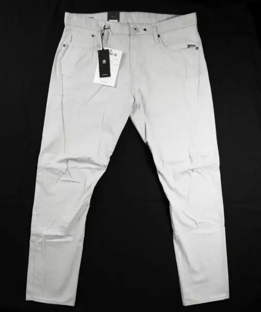 G-Star Raw Scutar 3D Mens Jeans 36x32 Slim Fit Tapered Legs Kara Denim Ecru $190