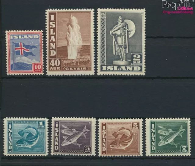 Islanda 208-214 (completa edizione) MNH 1939 Francobolli (9662601