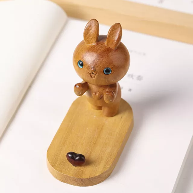 Wooden Rabbit Phone Stand for Smartphones & Tablets in Home/Office-CW