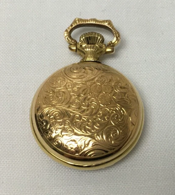 Orologio Da Taschino Vintage Con Collana - Arco Di Trionfo, Coperchio Mezzo Hunter, Al Quarzo - Foto 3