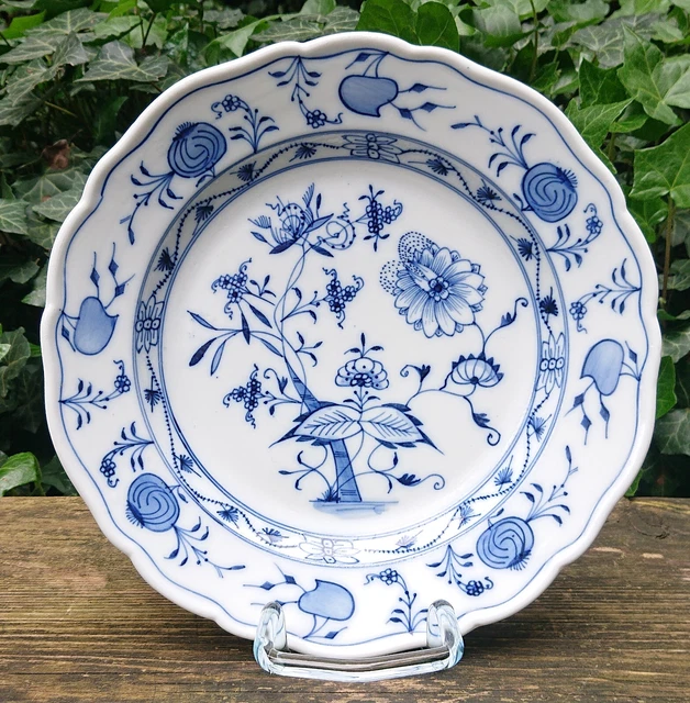 vecchio serio Teichert Meißen Piastra pranzo Piatto Blu cipolla Ø 25,0 cm 20
