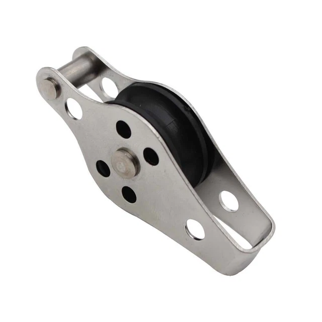 316 blocco puleggia singolo acciaio inox 25 mm con strumenti barca covone nylon