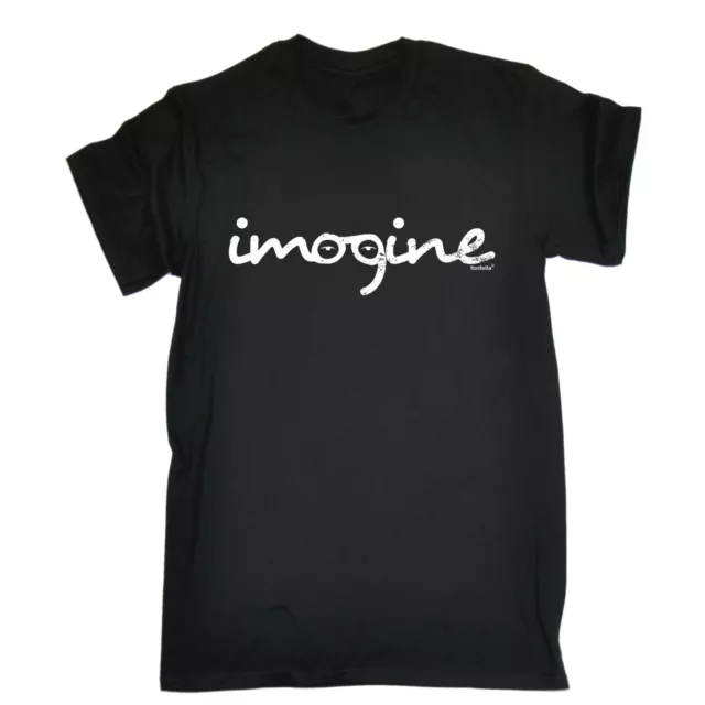 IMAGINE T-SHIRT tee old skool lennon music retro john peace funny birthday gift