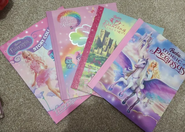 Barbie Book Bundle of 5 - 12 Dancing Princesses, Magic Of Pegasus, Fairytopia's