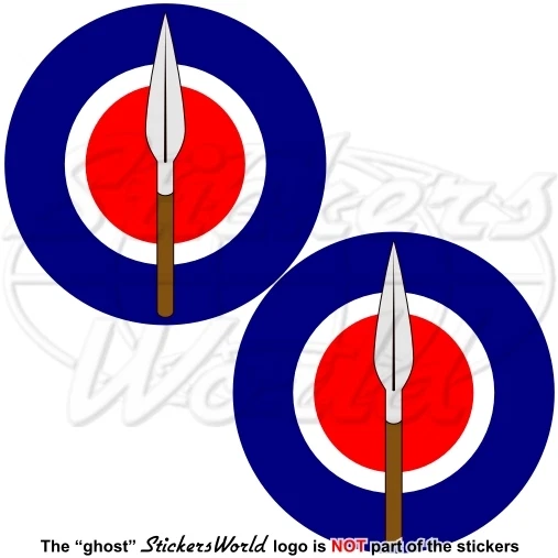 Lot De 2 Autocollants Vinyle Luftwaffe Roundel Allemande – 75 Mm, Imperméables & Résistants – Idéal Voiture, Casque, PC, Modélisme