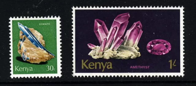 KENYA 1977 30c. & 1/- Minerals Issue SG 109 & SG 114 MINT