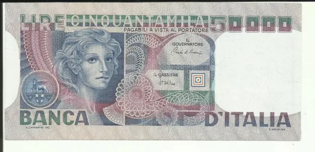 Italian Banknotes-Republic-50,000 Lire-