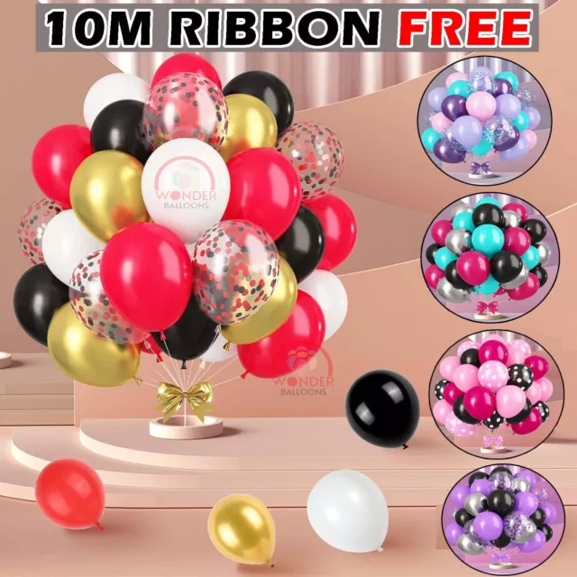 100 X Latex PLAIN BALOON BALLONS helium BALLOONS Quality Party Birthday Wedding