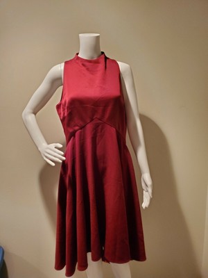 NWT Ted Baker Kandal High Low Maroon Dress 3