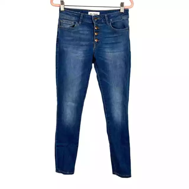 DL1961 Margaux Instasculpt Ankle Skinny Jeans Steam Button Fly Sz 27