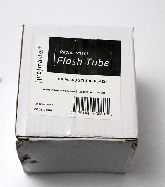 Tubo flash Pro Master PL400 nuevo en caja para usar con el flash Pro Master PL400