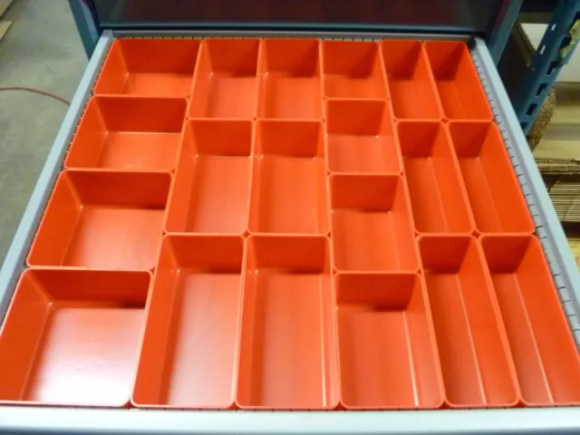 36 2 x 8 x 2 Plastic Boxes fit Lista Vidmar Toolbox Organizers Dividers