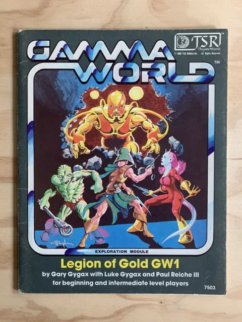 GW1: LEGION OF GOLD 1981 TSR 1st Edition Gamma World Module 7503