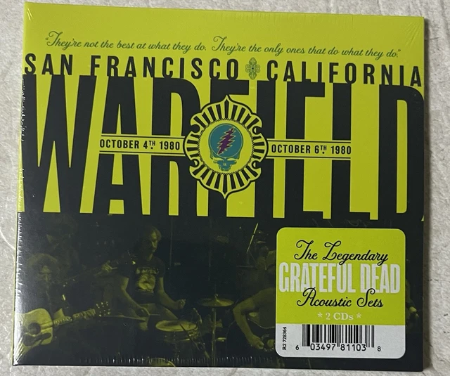 GRATEFUL DEAD WARFIELD San Francisco 1980 NEW SEALED 2 CD RSD 2025