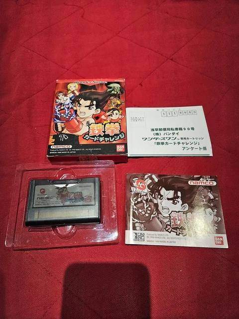 Tekken Card Challenge Sur Bandai WonderSwan – Version Japonaise Complète (boîte, Manuel) – Bon état