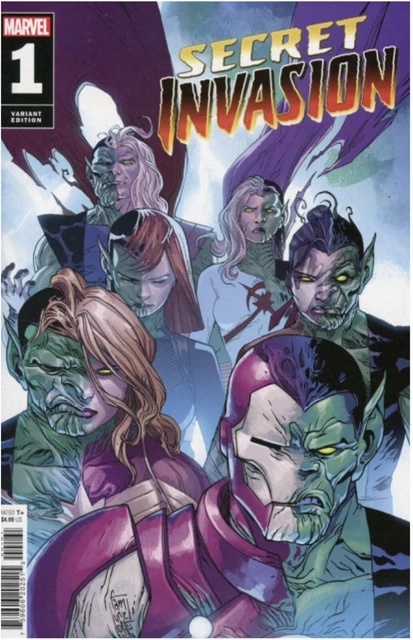 🔥Secret Invasion #1 1:25 Camuncoli Variant Skrulls Marvel Comic 1st Print 2022