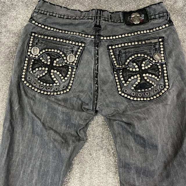 Miss me jeans peace sign deals crystal pockets