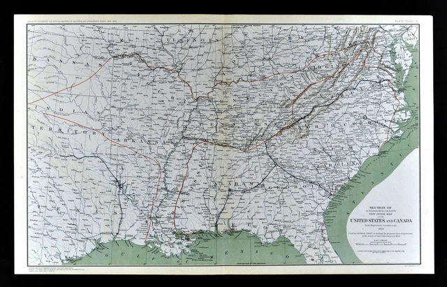 Colton Civil War Map United States Union Army Routes General Grant Sherman 1863