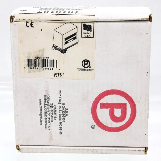 Potter PCVS-1 Series Control Valve Supervisory Switch