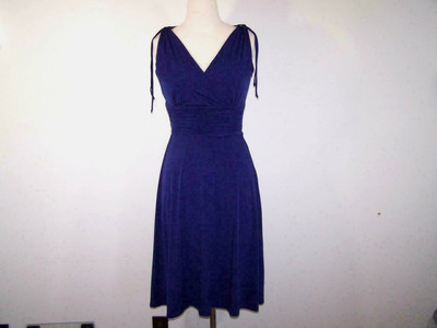 AA Studio AA Dress Stretch Ruched Waist Sleeveless Fit & Flare Party Night Out 6